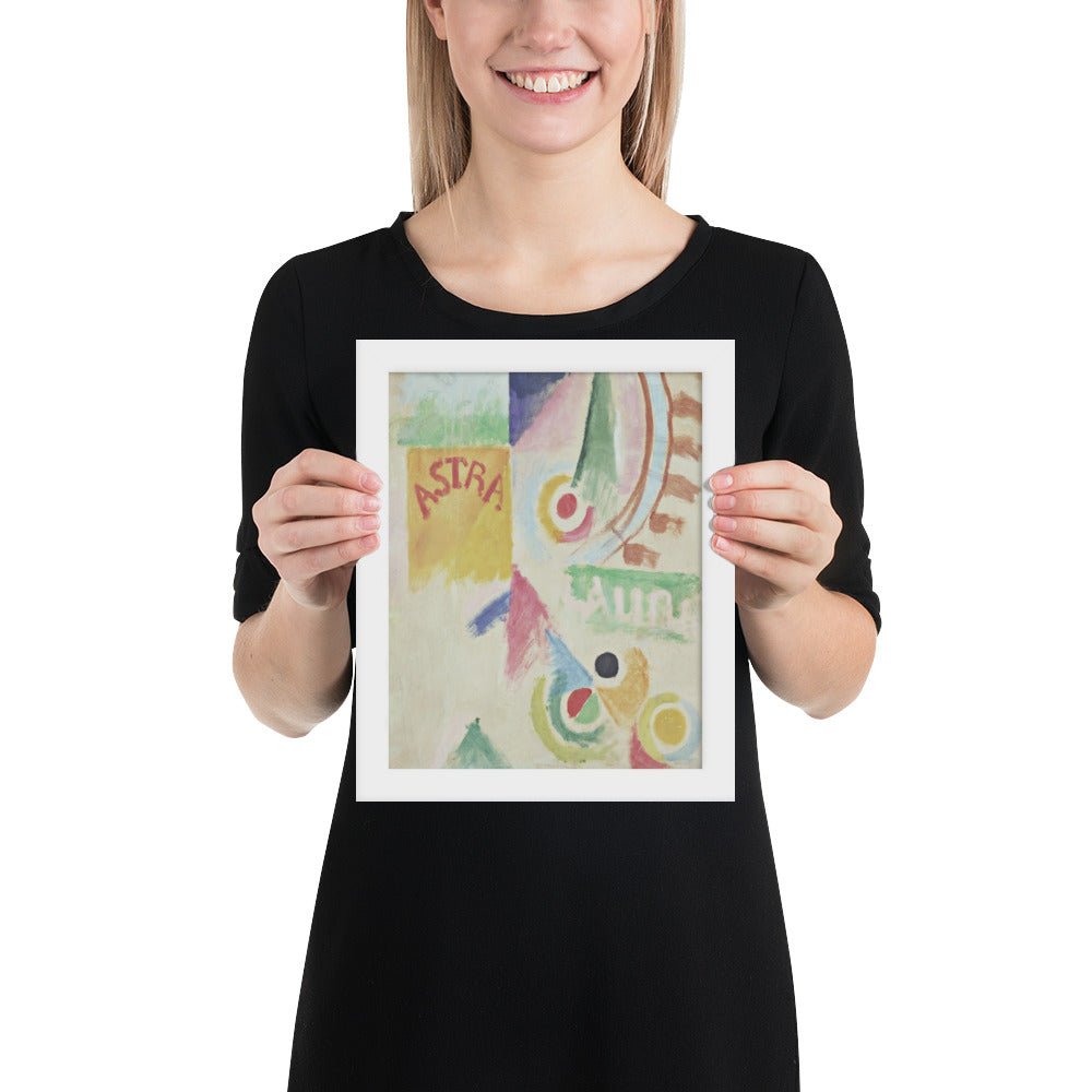 Football. L'Equipe de Cardiff by Robert Delaunay, Framed poster