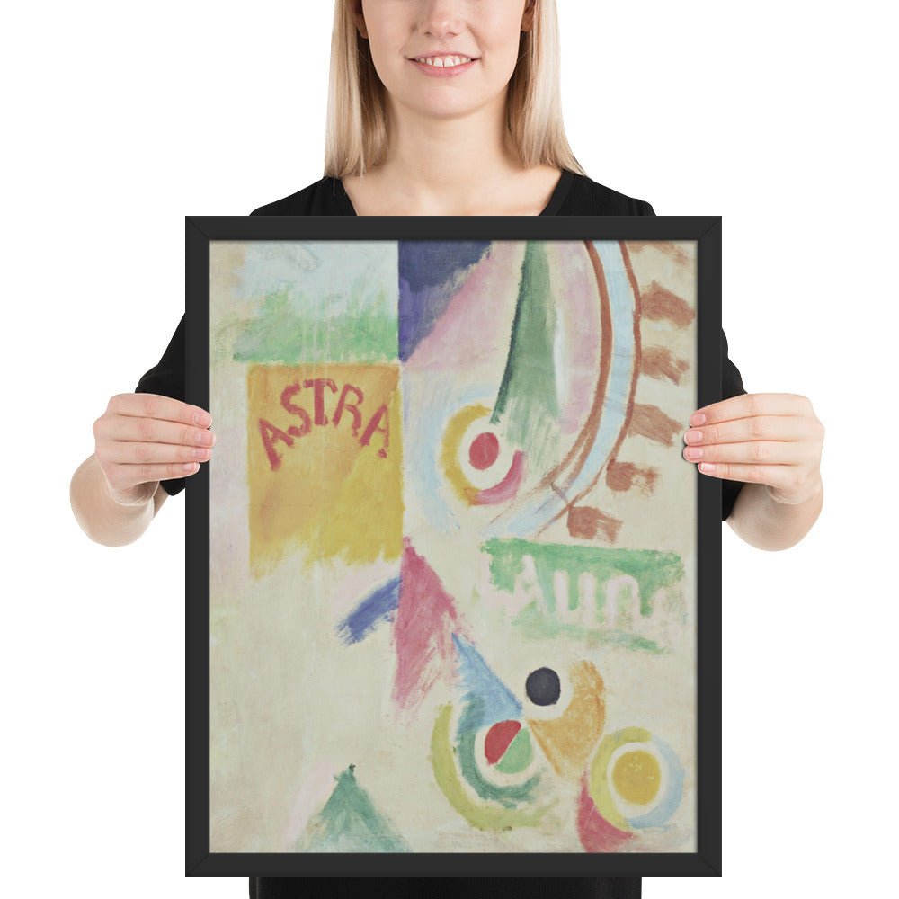 Football. L'Equipe de Cardiff by Robert Delaunay, Framed poster