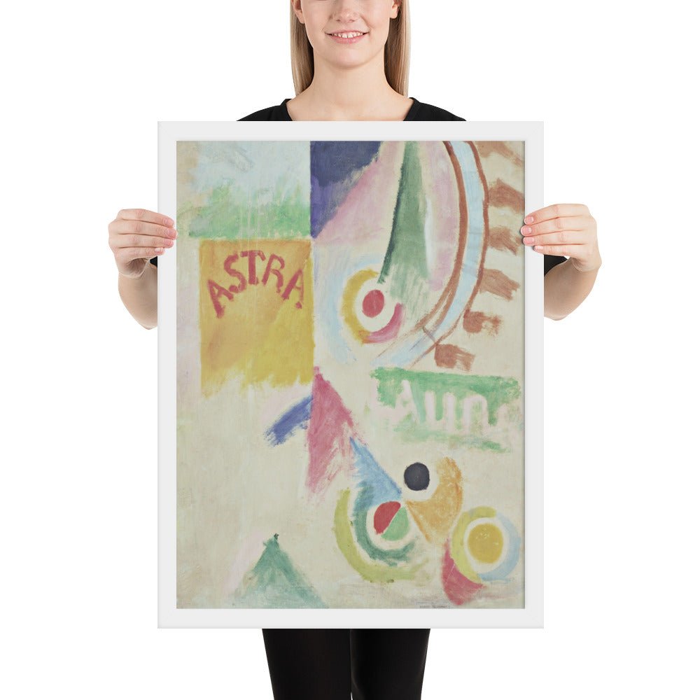 Football. L'Equipe de Cardiff by Robert Delaunay, Framed poster
