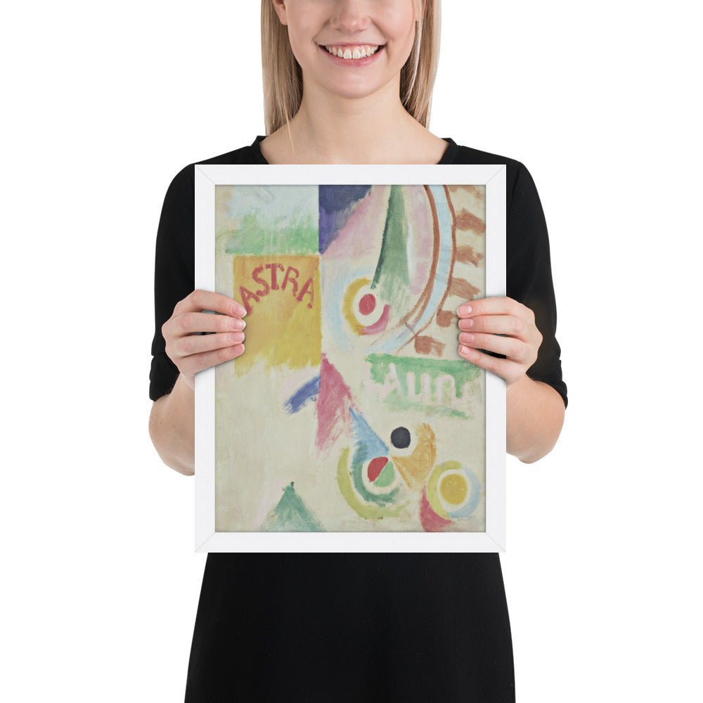 Football. L'Equipe de Cardiff by Robert Delaunay, Framed poster