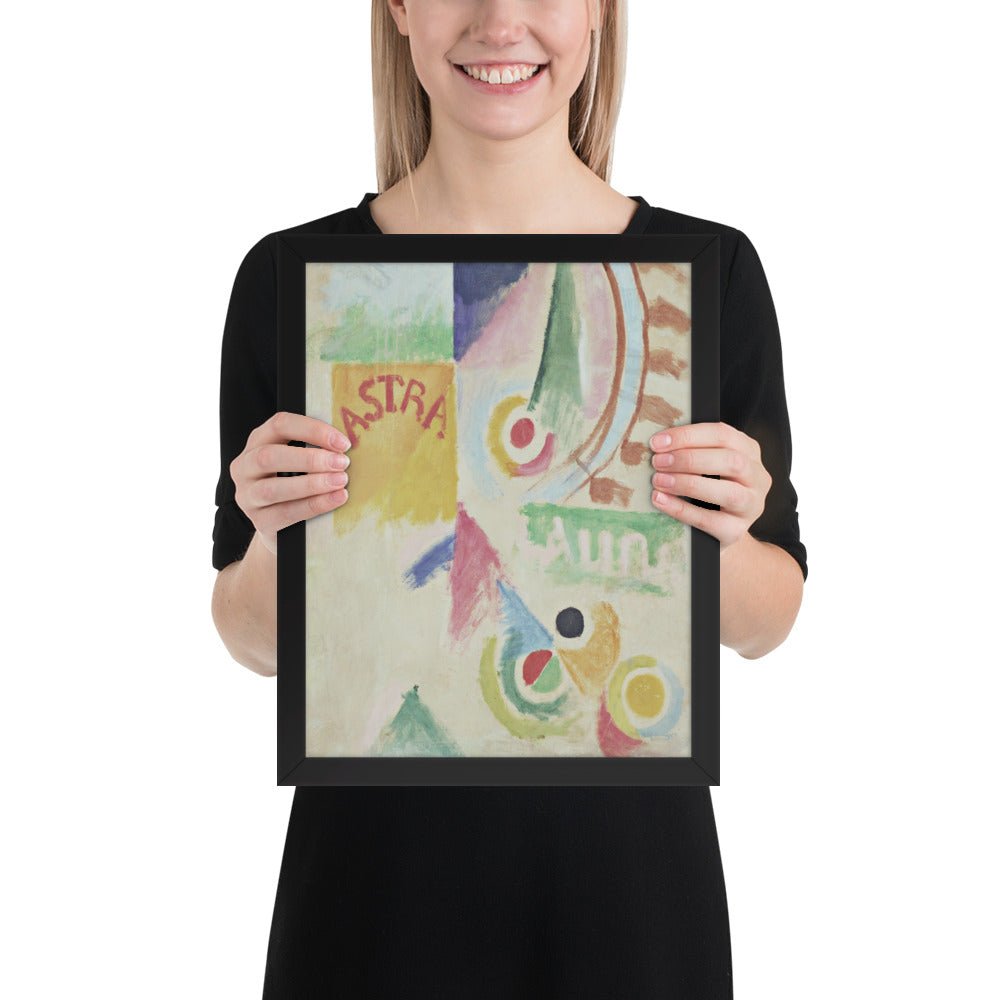 Football. L'Equipe de Cardiff by Robert Delaunay, Framed poster