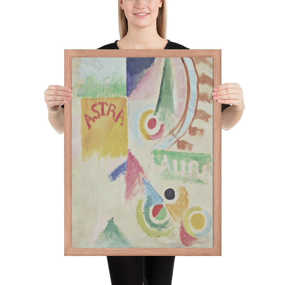 Football. L'Equipe de Cardiff by Robert Delaunay, Framed poster