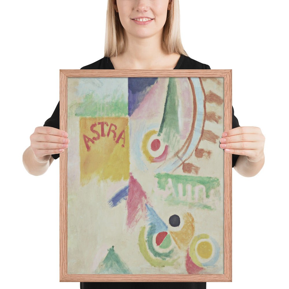 Football. L'Equipe de Cardiff by Robert Delaunay, Framed poster