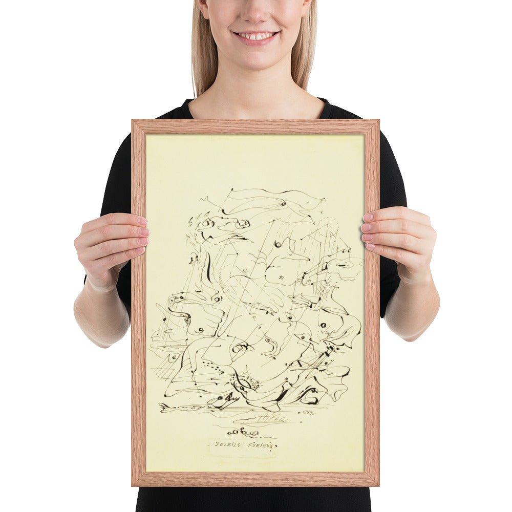 Furious Suns by André Masson, Framed poster