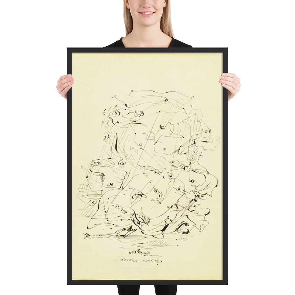 Furious Suns by André Masson, Framed poster
