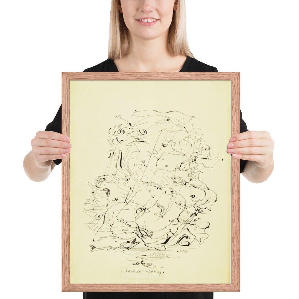 Furious Suns by André Masson, Framed poster