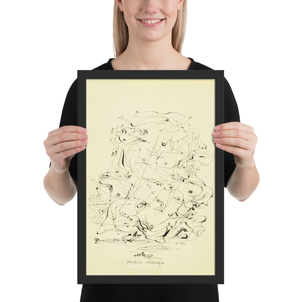 Furious Suns by André Masson, Framed poster