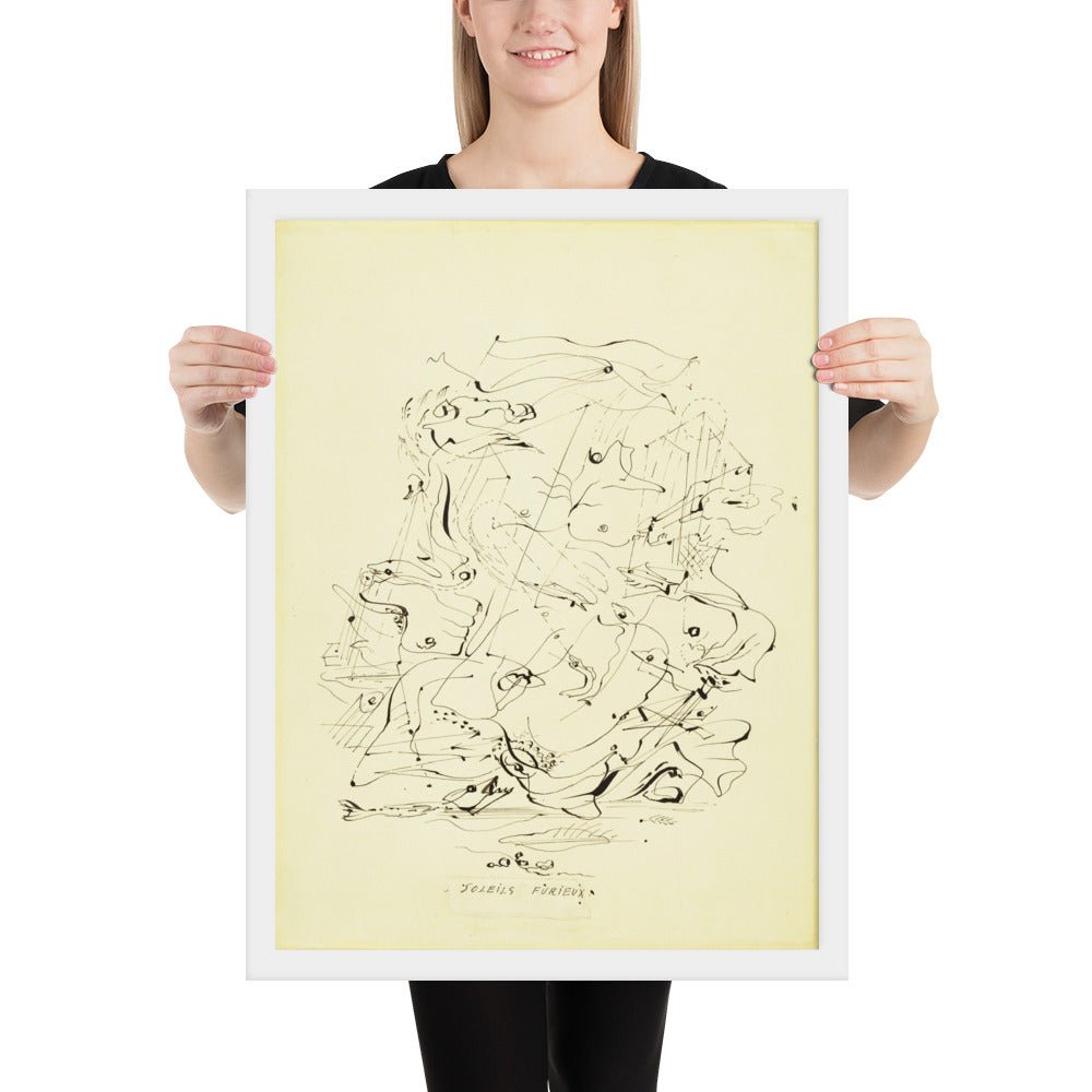Furious Suns by André Masson, Framed poster
