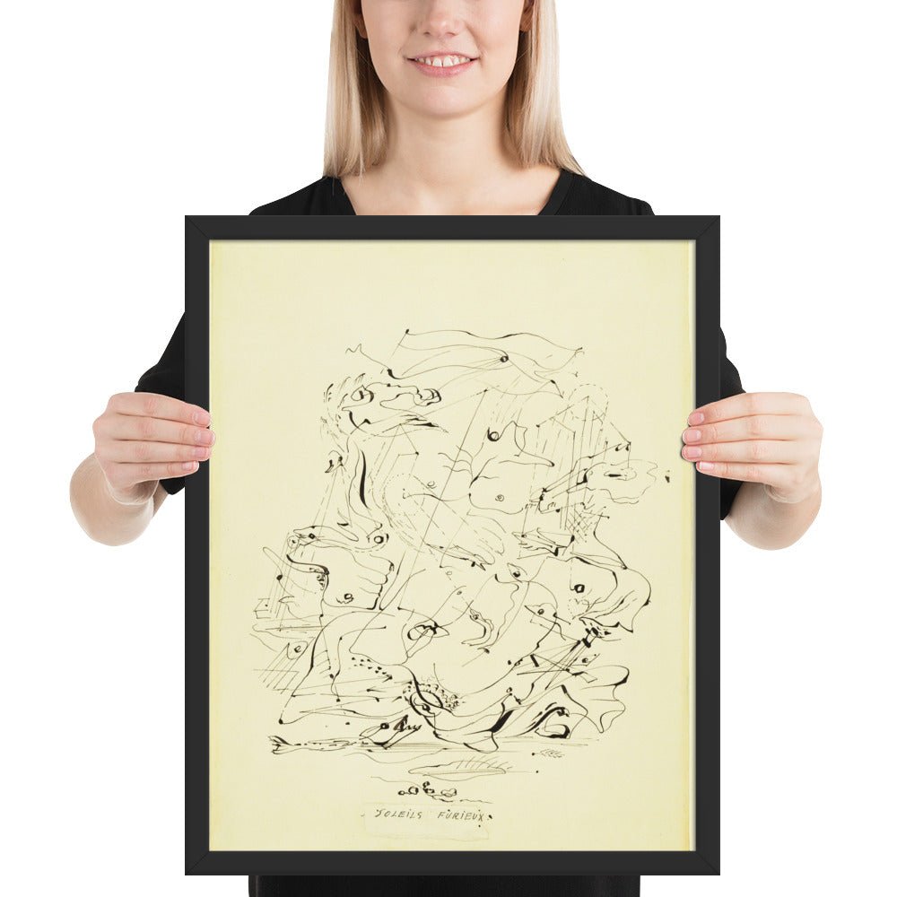 Furious Suns by André Masson, Framed poster