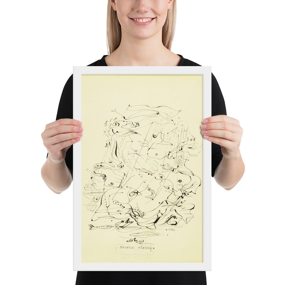 Furious Suns by André Masson, Framed poster