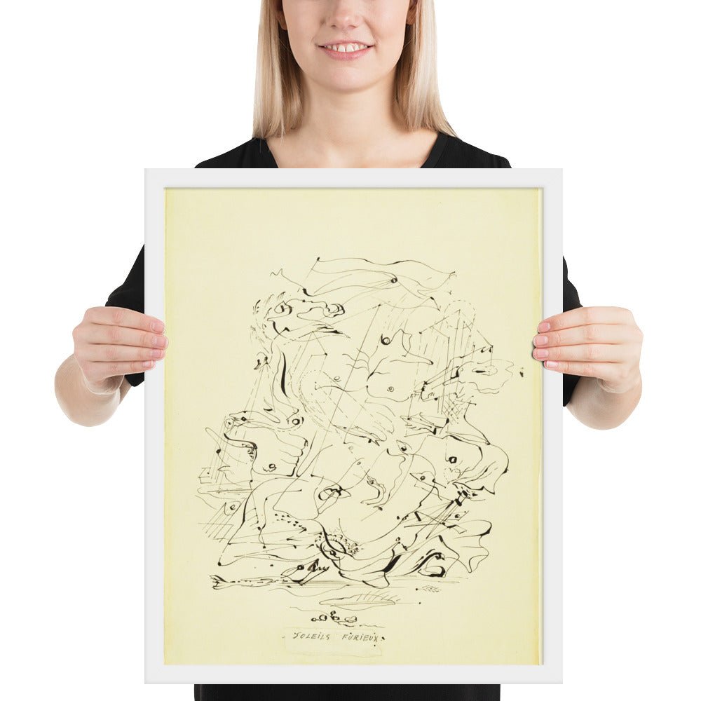 Furious Suns by André Masson, Framed poster