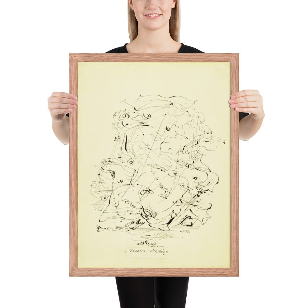 Furious Suns by André Masson, Framed poster