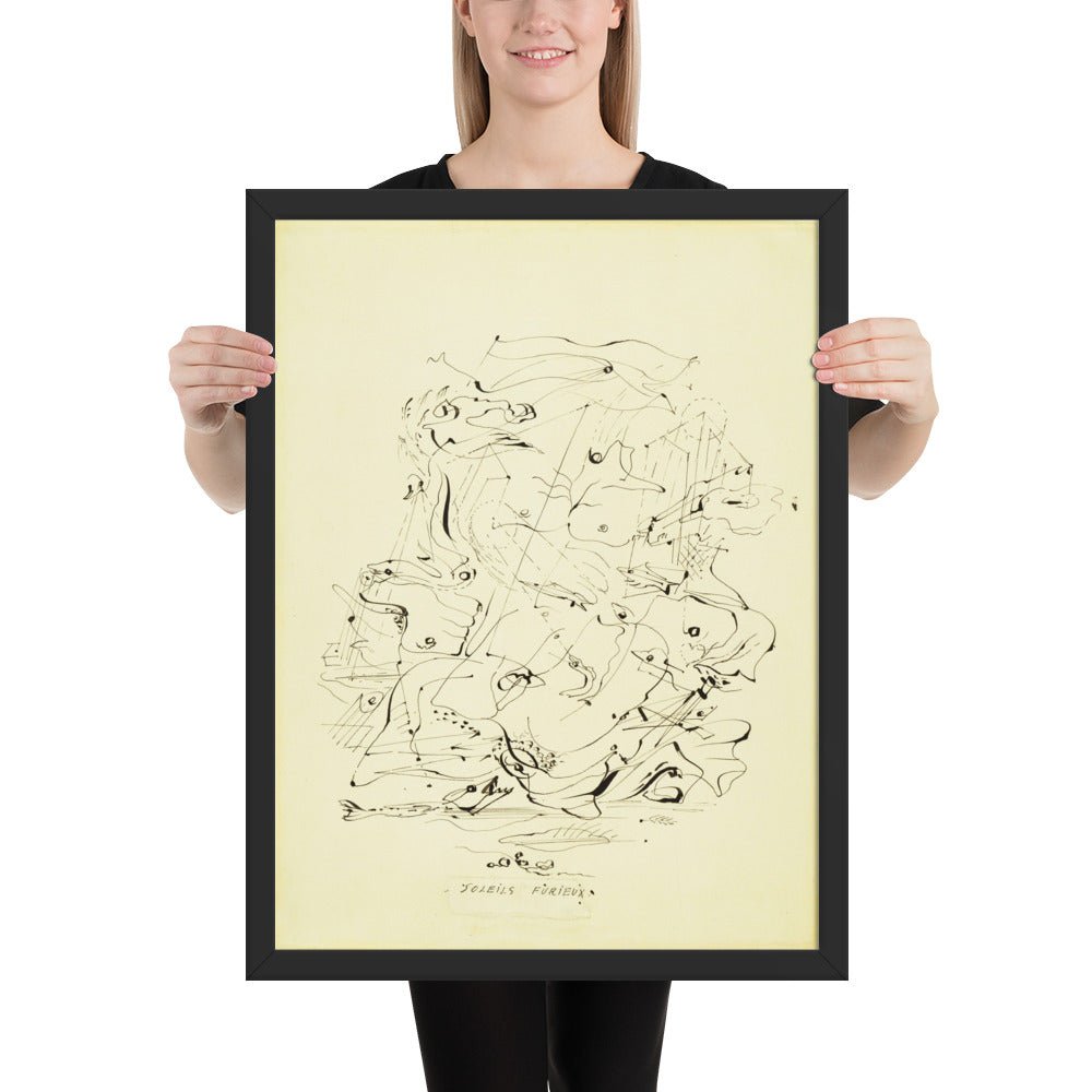Furious Suns by André Masson, Framed poster