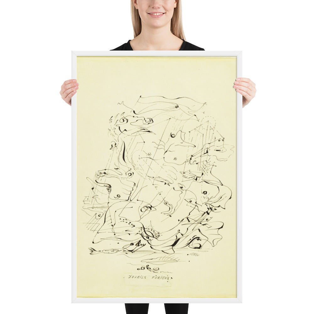 Furious Suns by André Masson, Framed poster