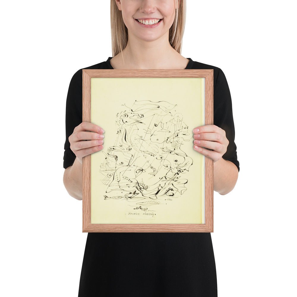 Furious Suns by André Masson, Framed poster