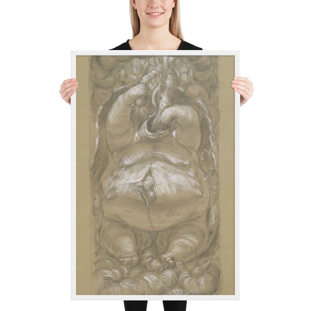 Gluttony by Paul Cadmus, Framed poster