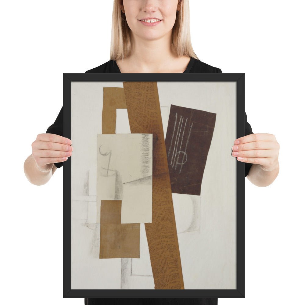 Guitar by Georges Braque, Framed poster
