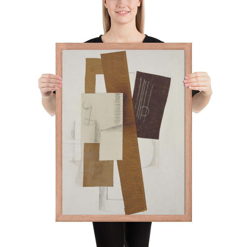 Guitar by Georges Braque, Framed poster
