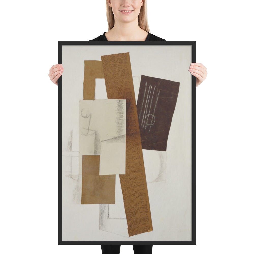 Guitar by Georges Braque, Framed poster