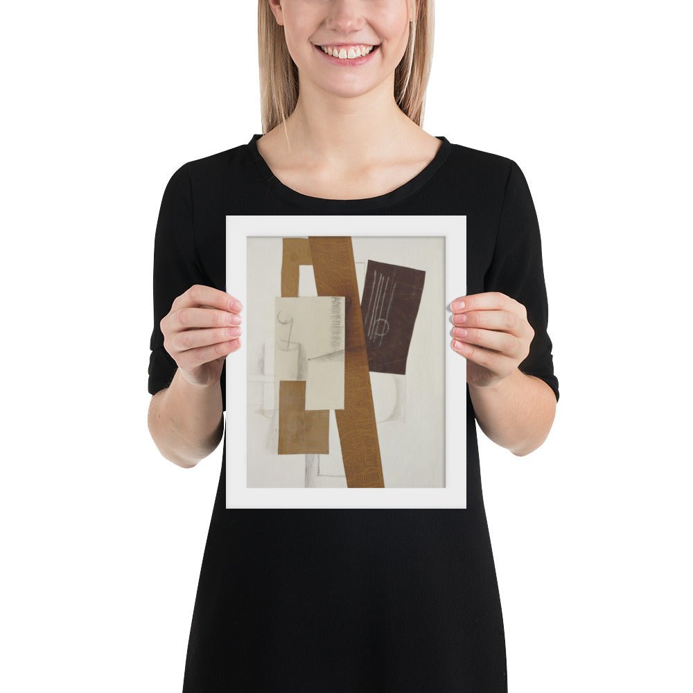 Guitar by Georges Braque, Framed poster