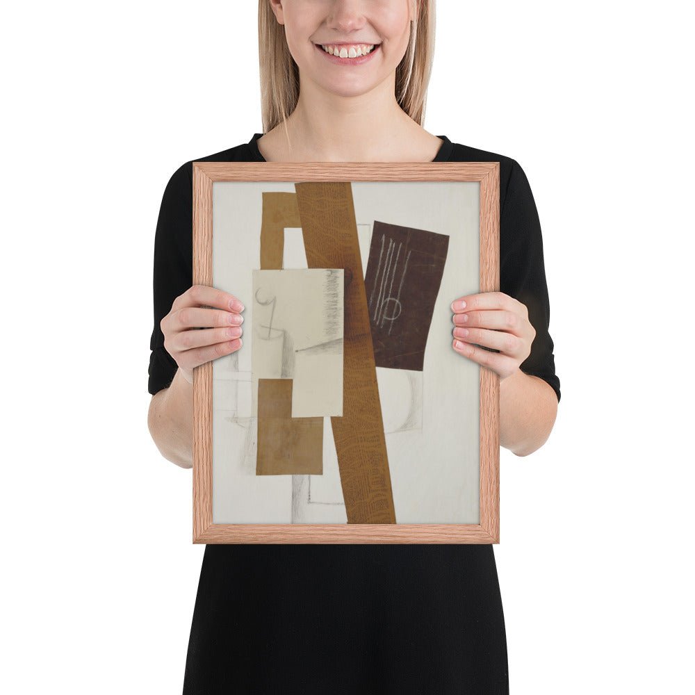 Guitar by Georges Braque, Framed poster