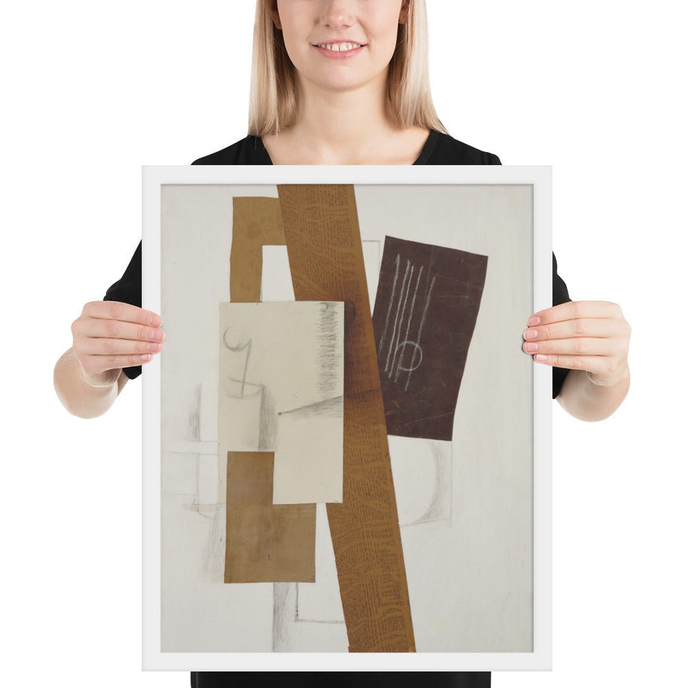 Guitar by Georges Braque, Framed poster