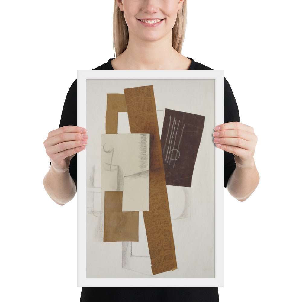 Guitar by Georges Braque, Framed poster