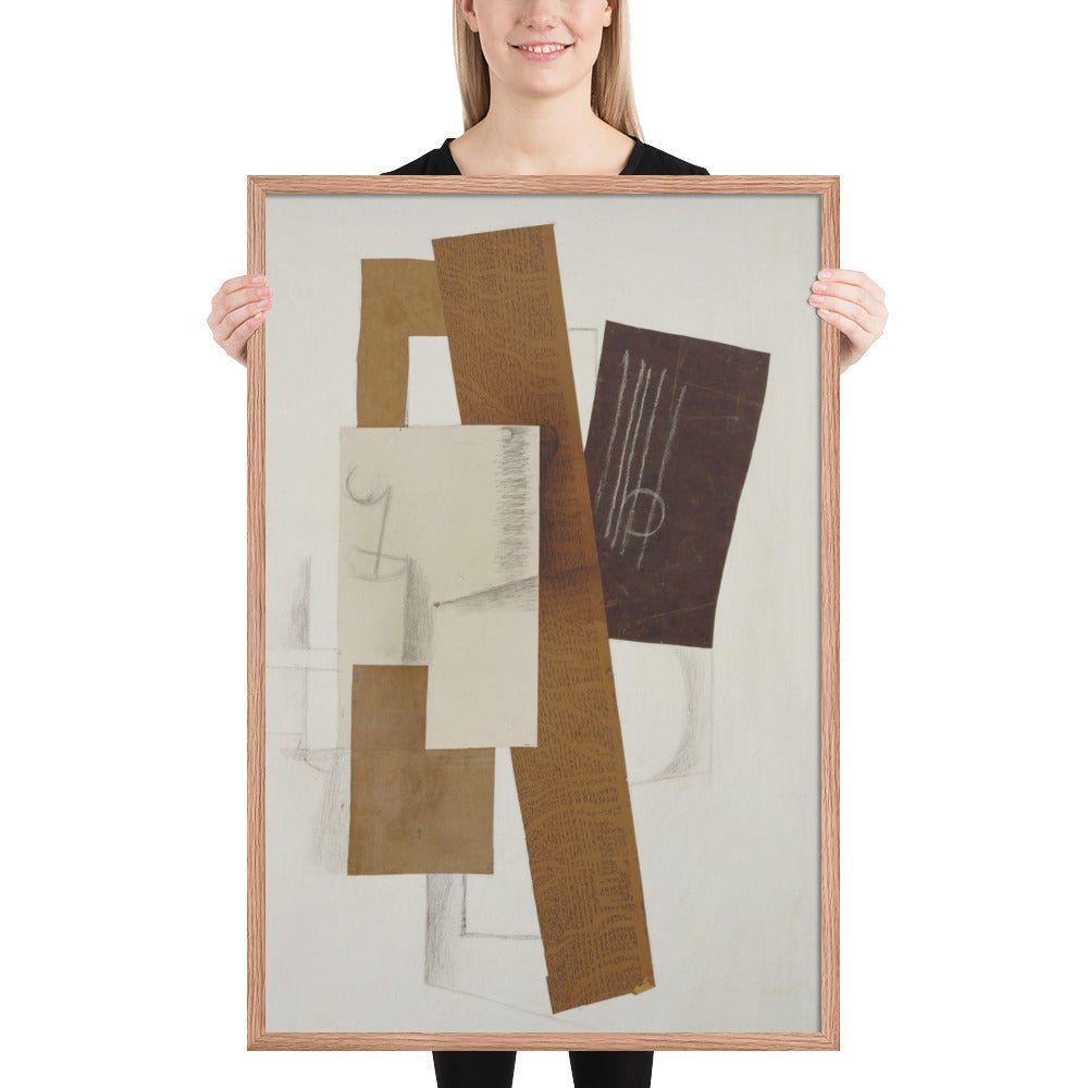 Guitar by Georges Braque, Framed poster