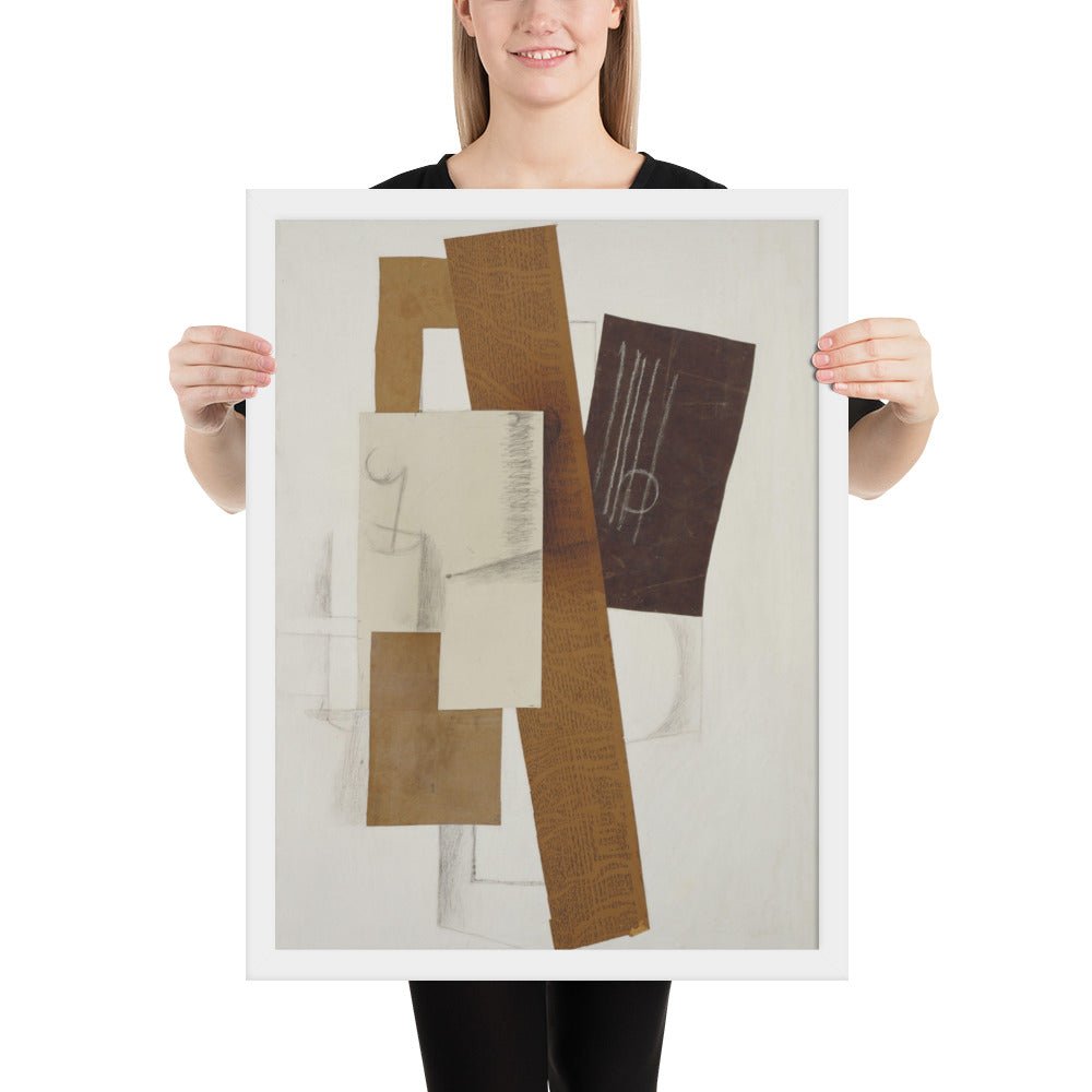 Guitar by Georges Braque, Framed poster