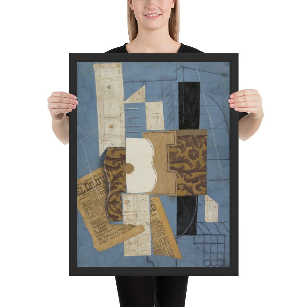 Guitar by Pablo Picasso, Framed poster
