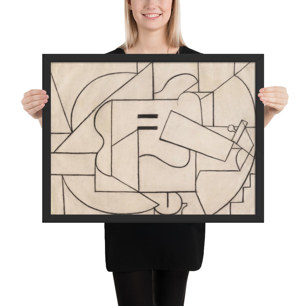 Guitar by Pablo Picasso, Framed poster