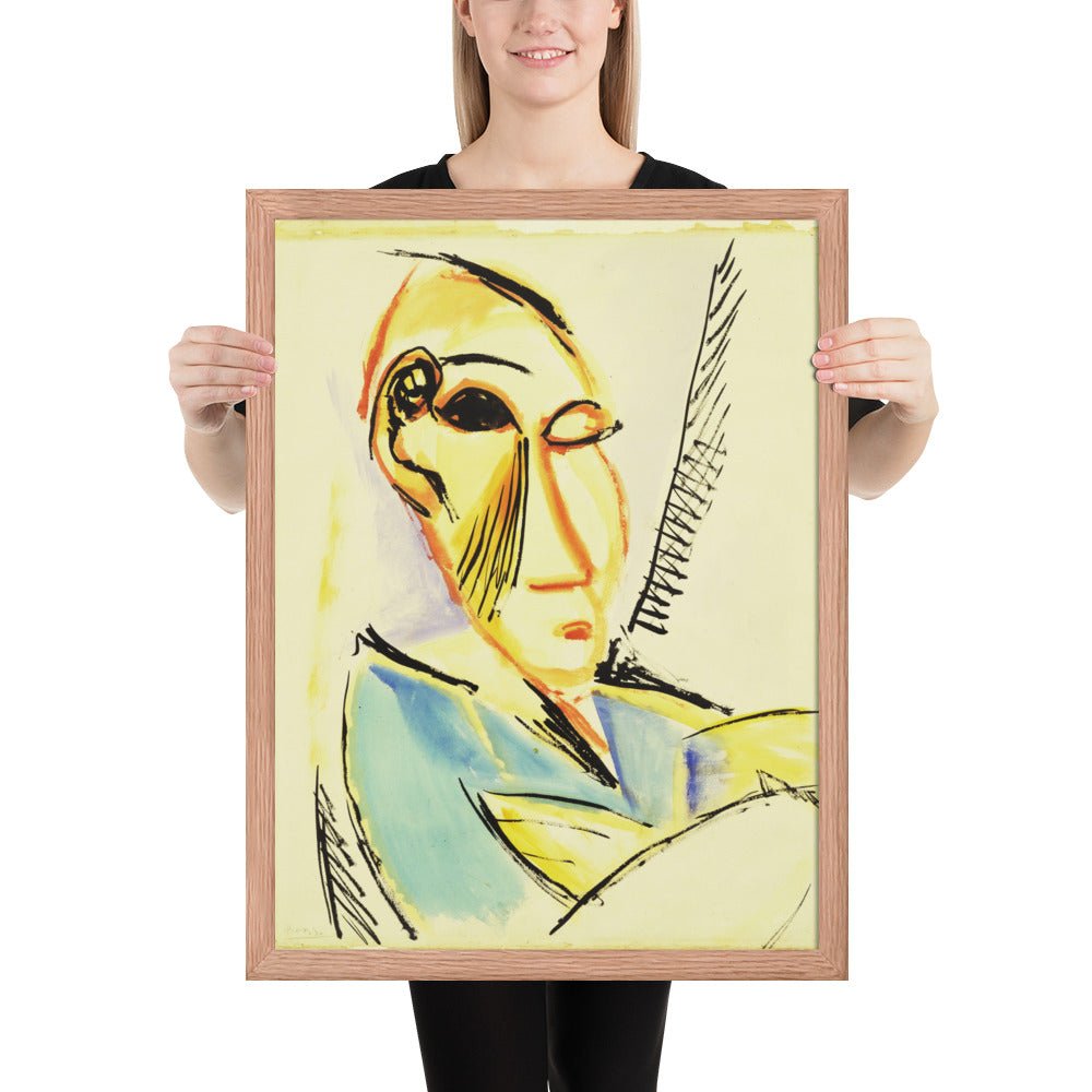 Head of the Medical Student by Pablo Picasso, Framed poster