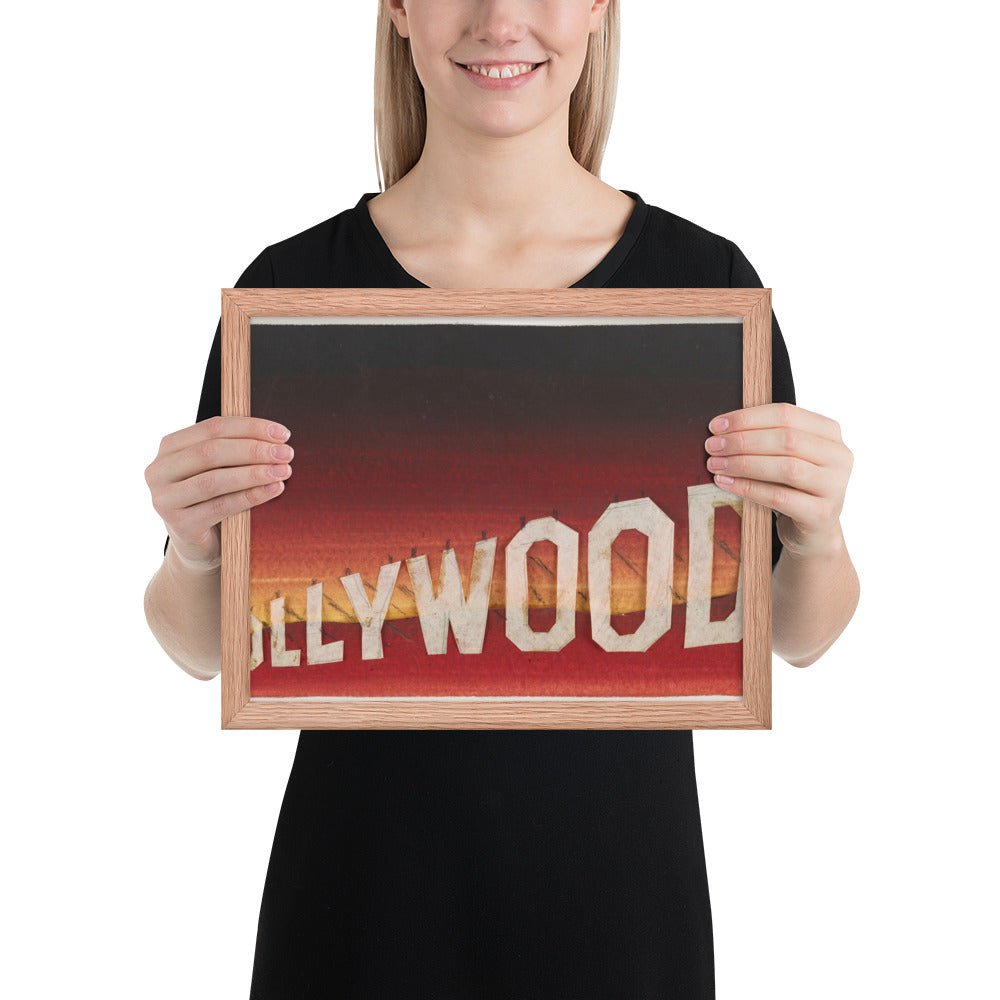 Hollywood Study #8 by Edward Ruscha, Framed poster