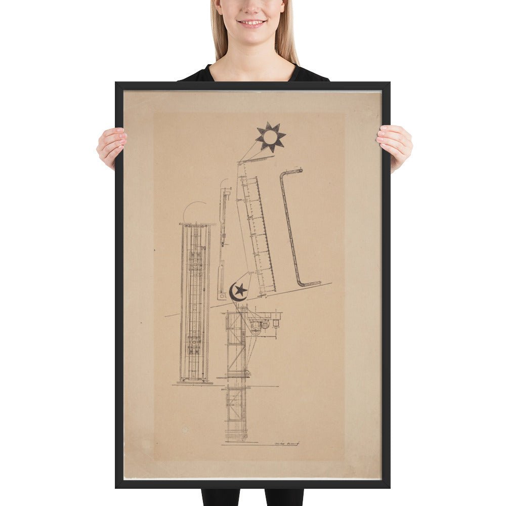 Hypertrophic Trophy by Max Ernst, Framed poster