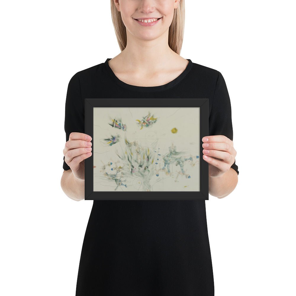 Joan of Arc by Matta, Framed poster