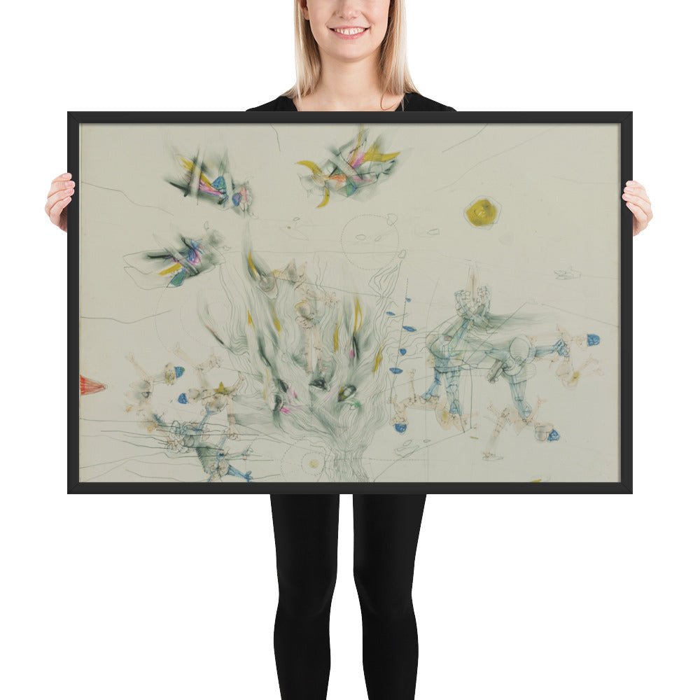 Joan of Arc by Matta, Framed poster