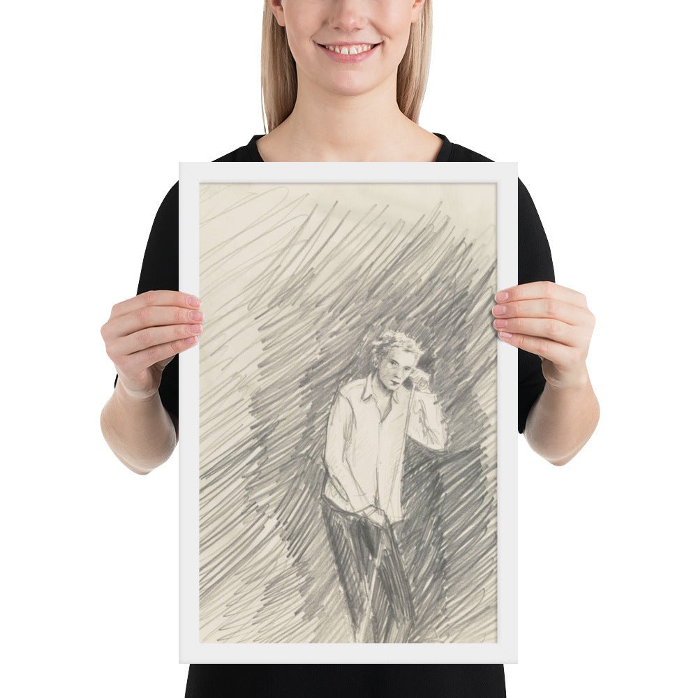 John Lydon by Elizabeth Peyton, Framed poster