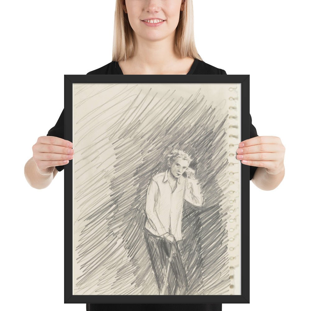 John Lydon by Elizabeth Peyton, Framed poster