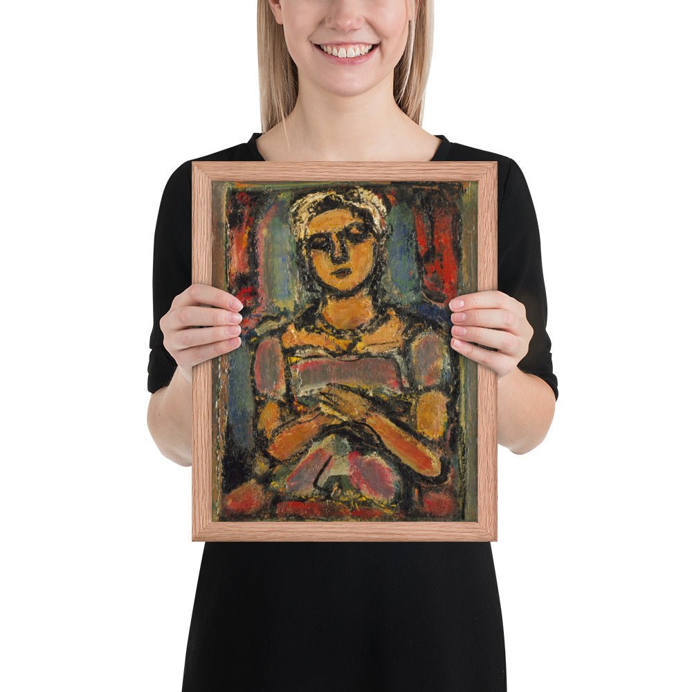 Little Peasant Girl by Georges Rouault, Framed poster