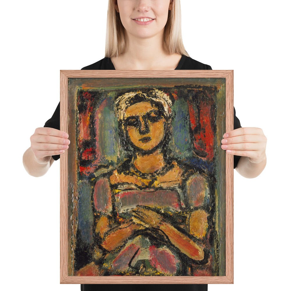 Little Peasant Girl by Georges Rouault, Framed poster