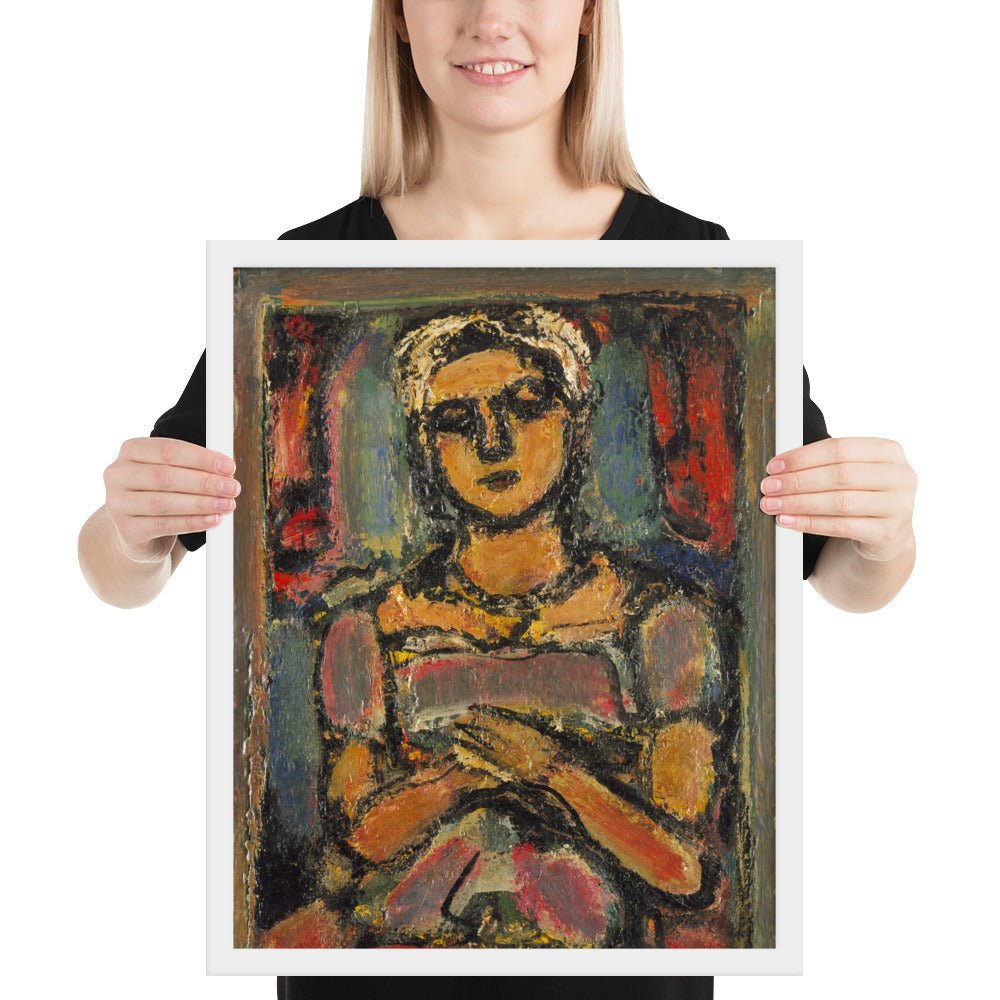 Little Peasant Girl by Georges Rouault, Framed poster