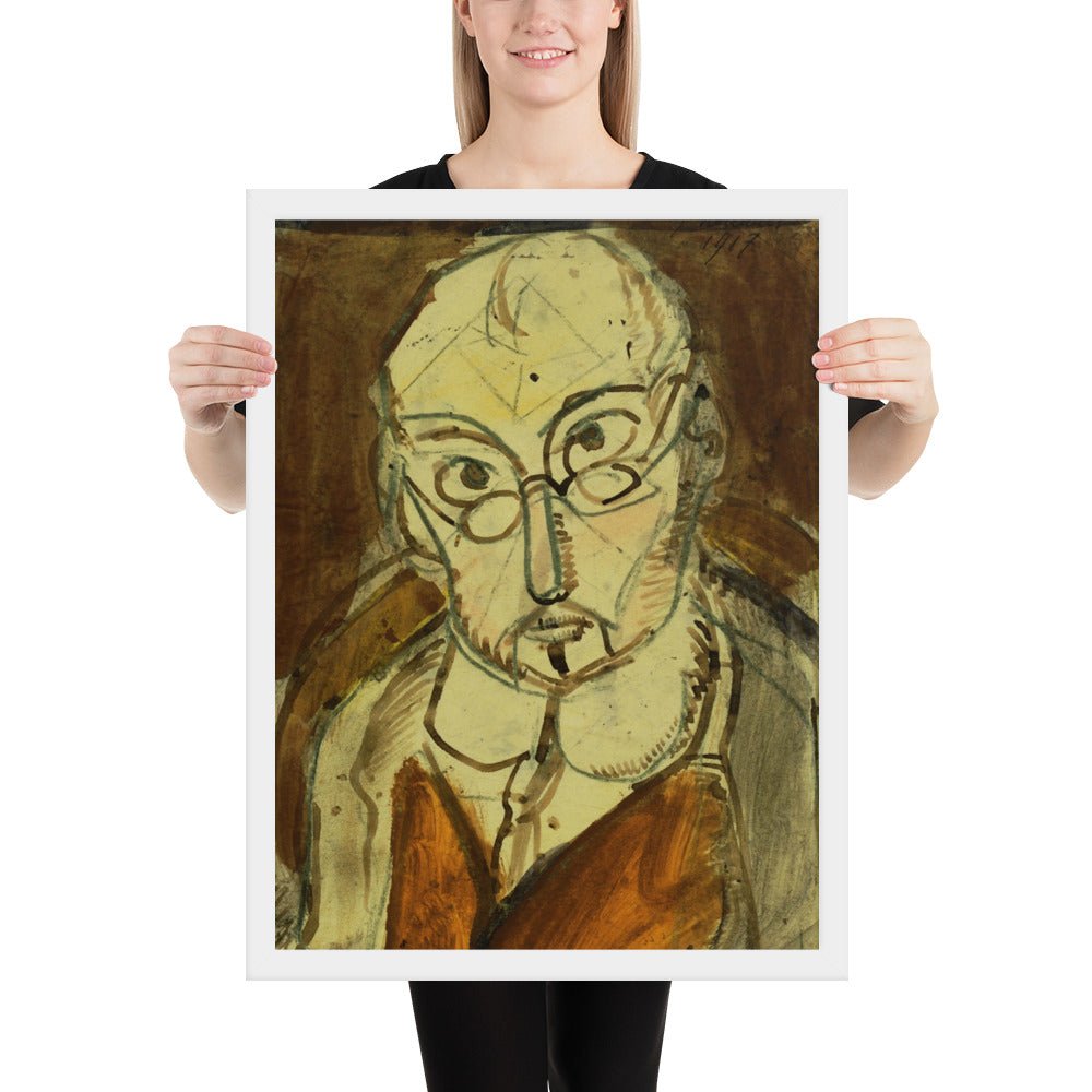 Man with Spectacles by Georges Rouault, Framed poster