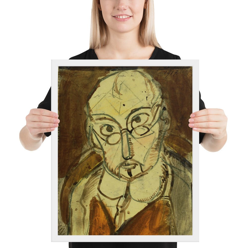 Man with Spectacles by Georges Rouault, Framed poster