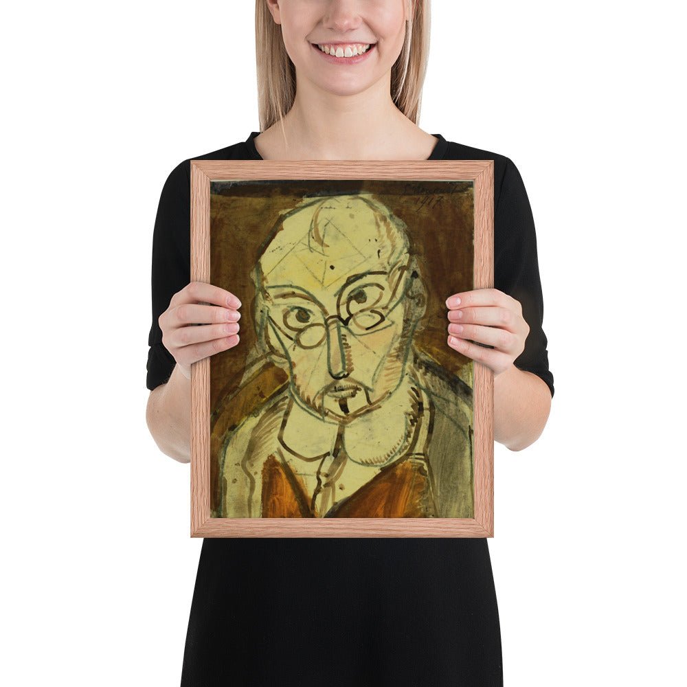Man with Spectacles by Georges Rouault, Framed poster