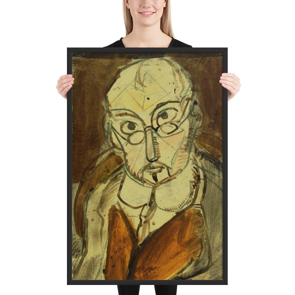 Man with Spectacles by Georges Rouault, Framed poster
