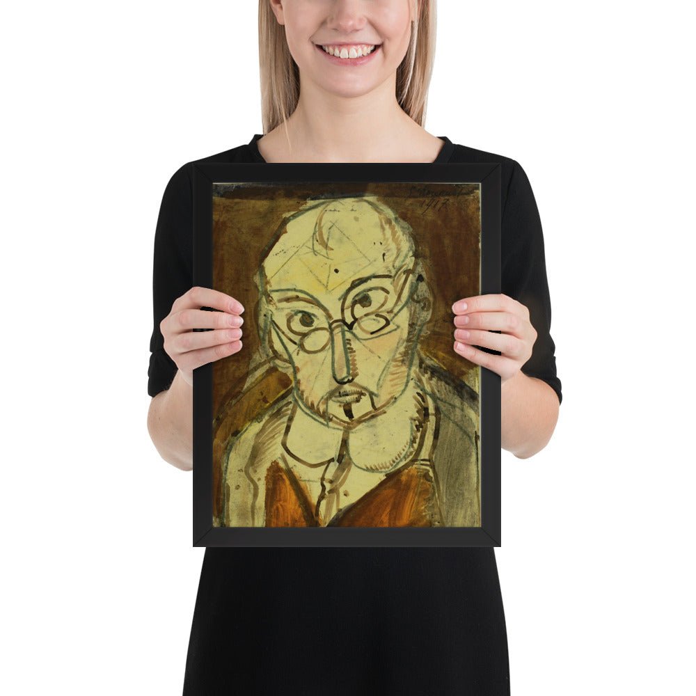 Man with Spectacles by Georges Rouault, Framed poster