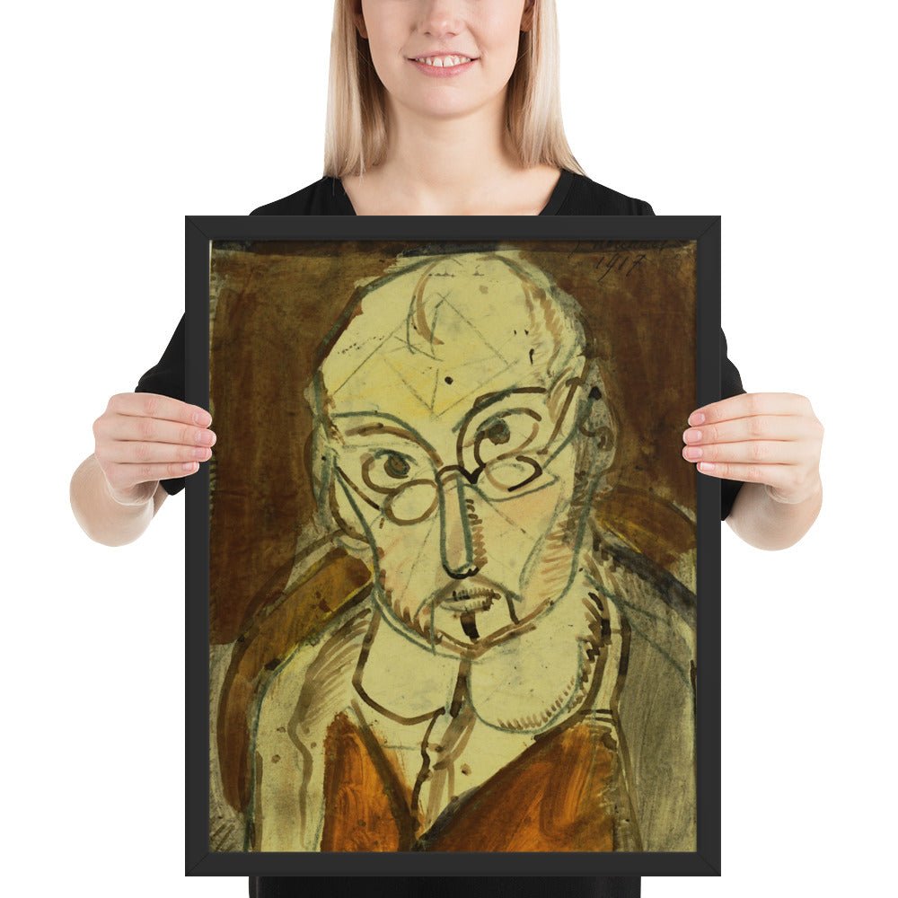Man with Spectacles by Georges Rouault, Framed poster