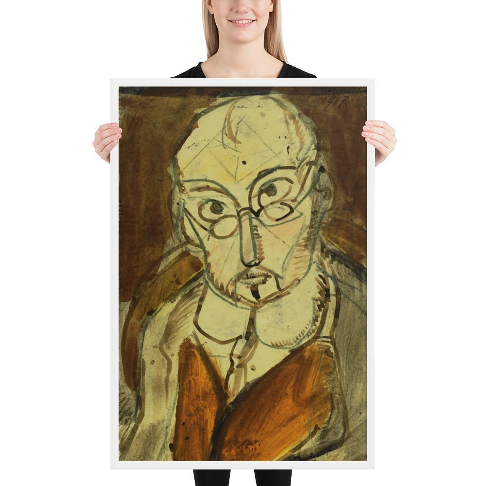 Man with Spectacles by Georges Rouault, Framed poster