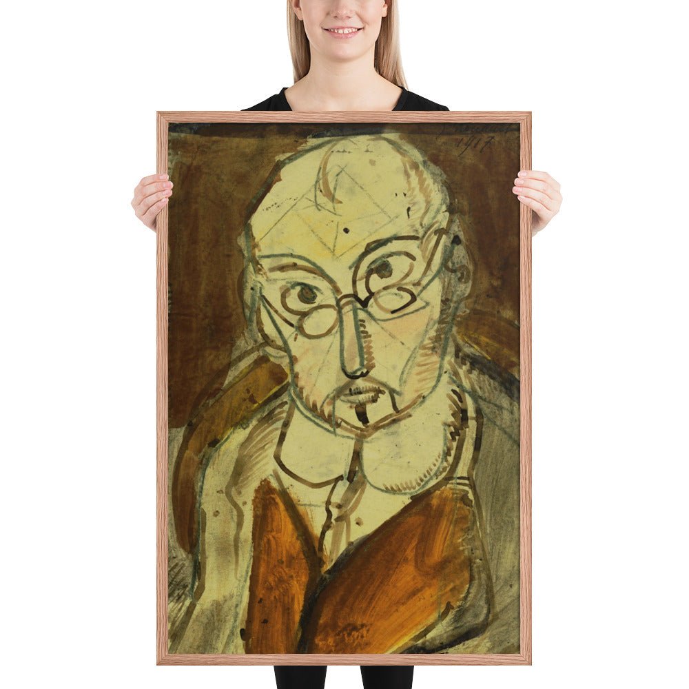 Man with Spectacles by Georges Rouault, Framed poster