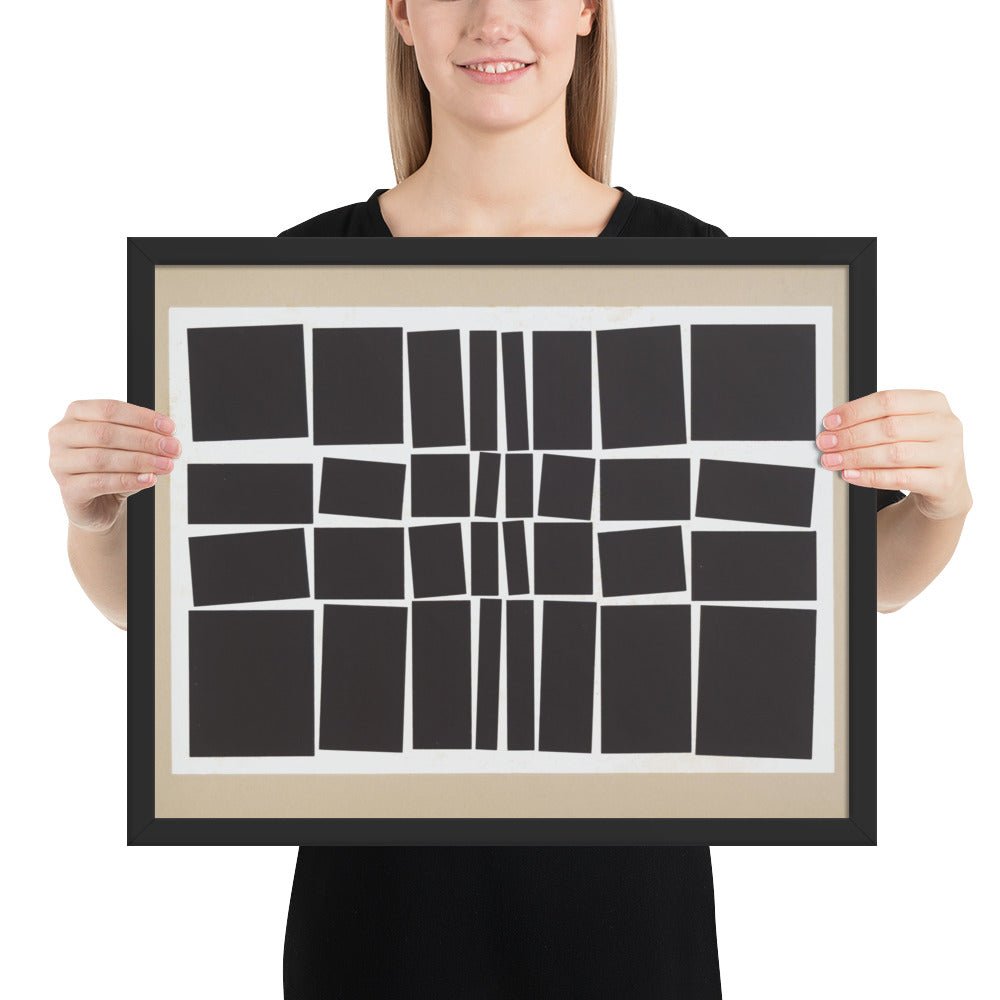 Metaesquema v2 by Hélio Oiticica, Framed poster